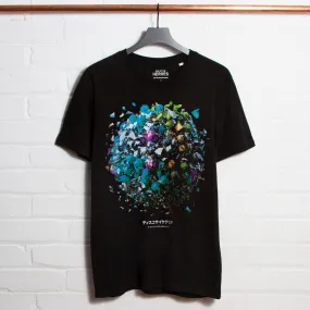 005 Disco Psychedelia Front Print - Tshirt - Black