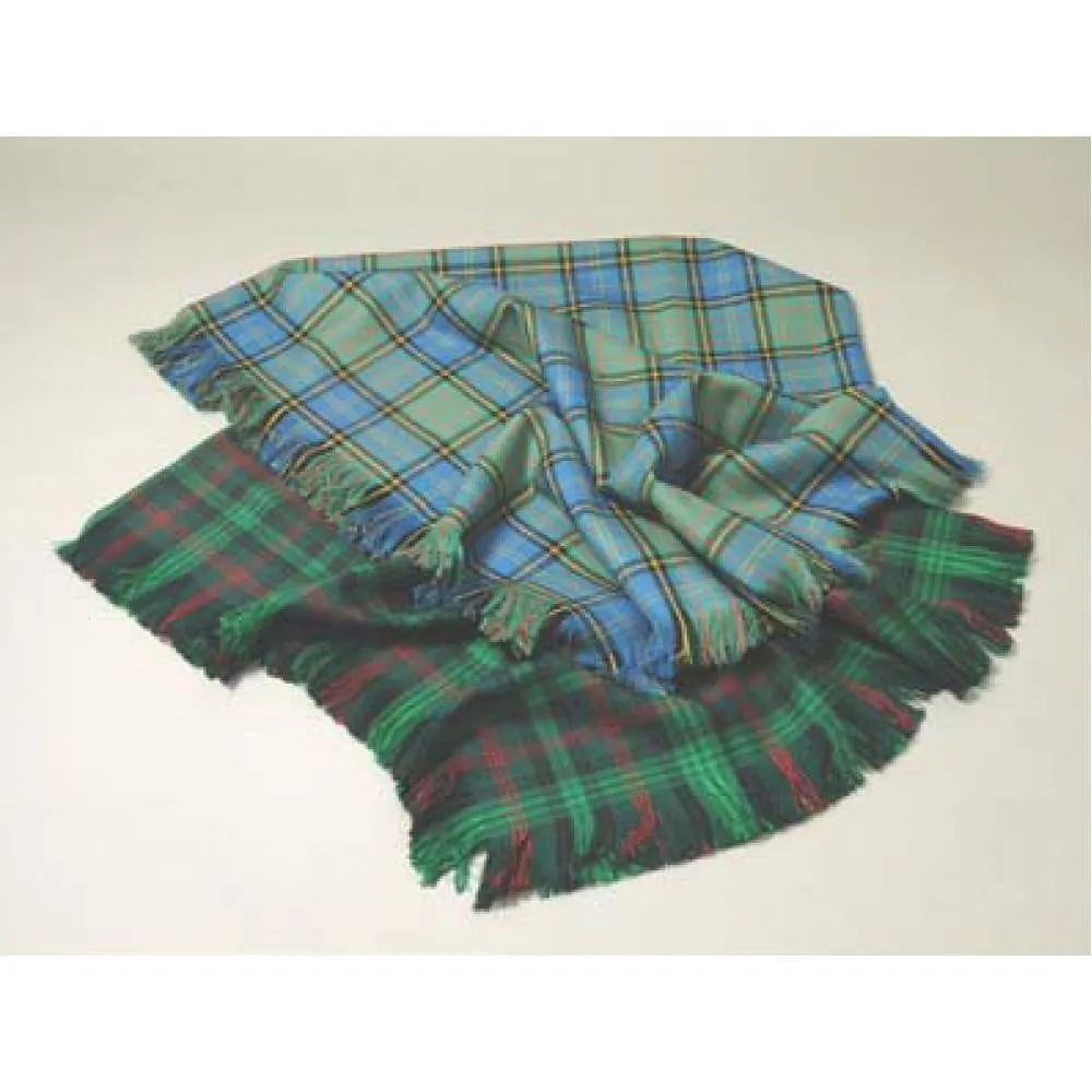 100% Lochcarron Reiver Wool Tartan Shawl - Made to Order