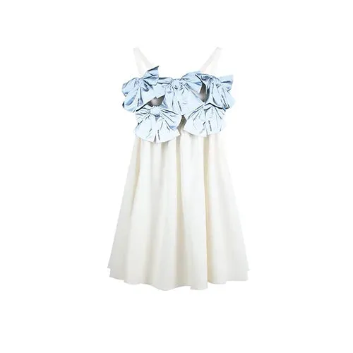 13 De Marzo Bowknot Slip Dress White