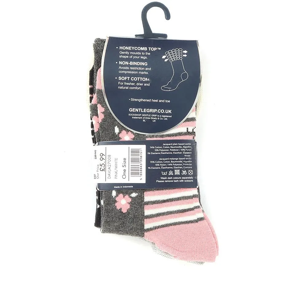 3-Pack Soft Top Socks - DAVJA27008 / 313 224