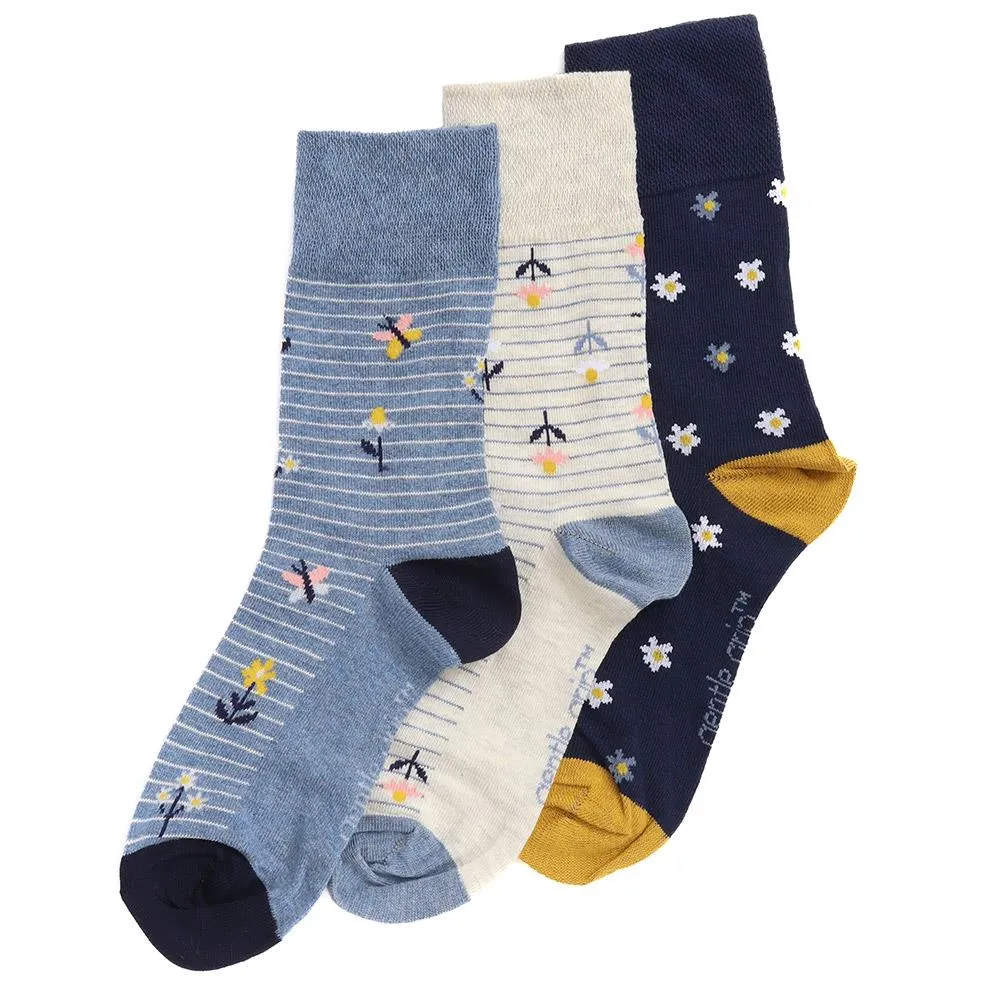 3-Pack Soft Top Socks - DAVJA27008 / 313 224