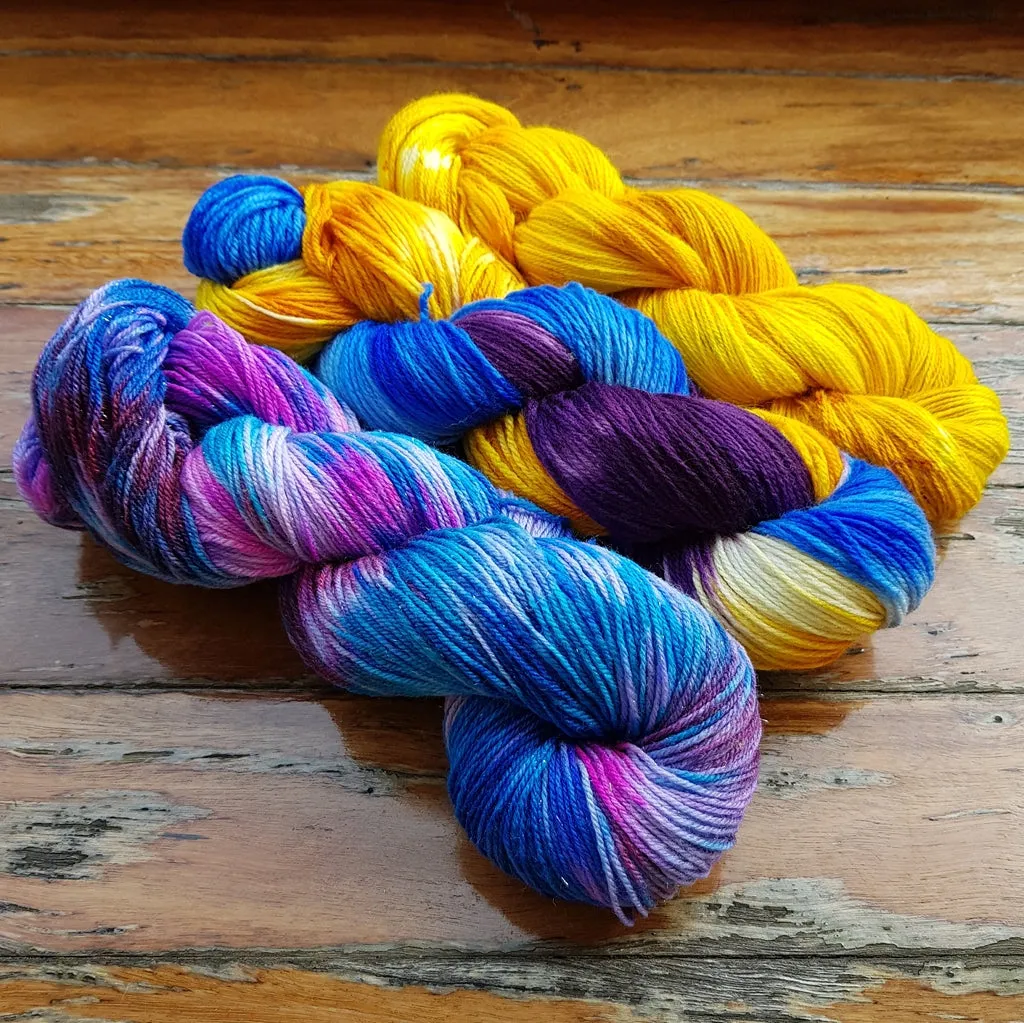 About The Color - Cali Sunshine, Three Skein Fade, Sock Weight