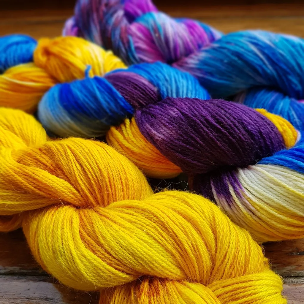 About The Color - Cali Sunshine, Three Skein Fade, Sock Weight