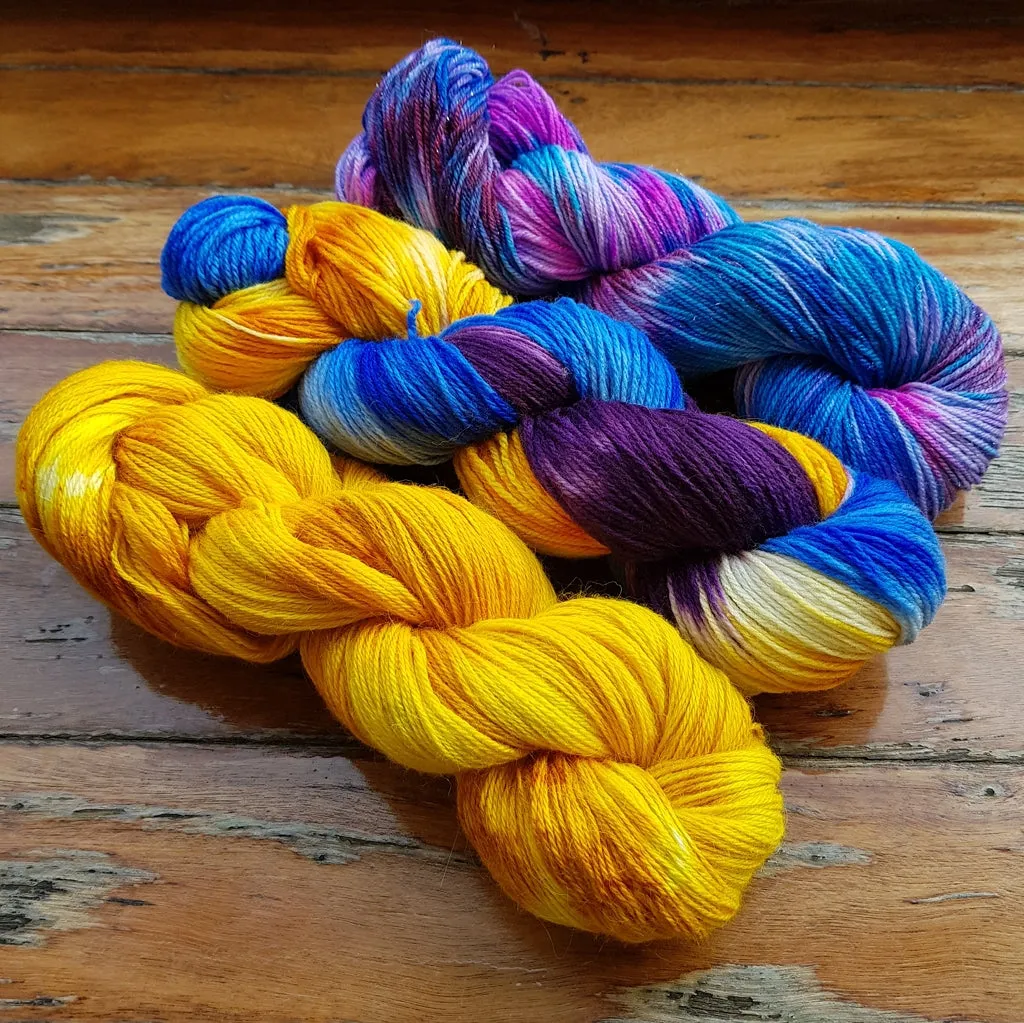 About The Color - Cali Sunshine, Three Skein Fade, Sock Weight