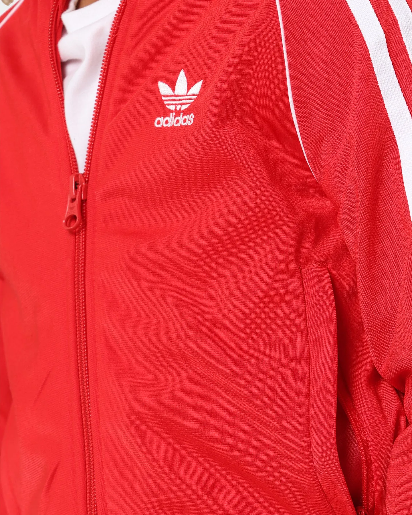 Adidas Kids' SST Track Suit Red/White