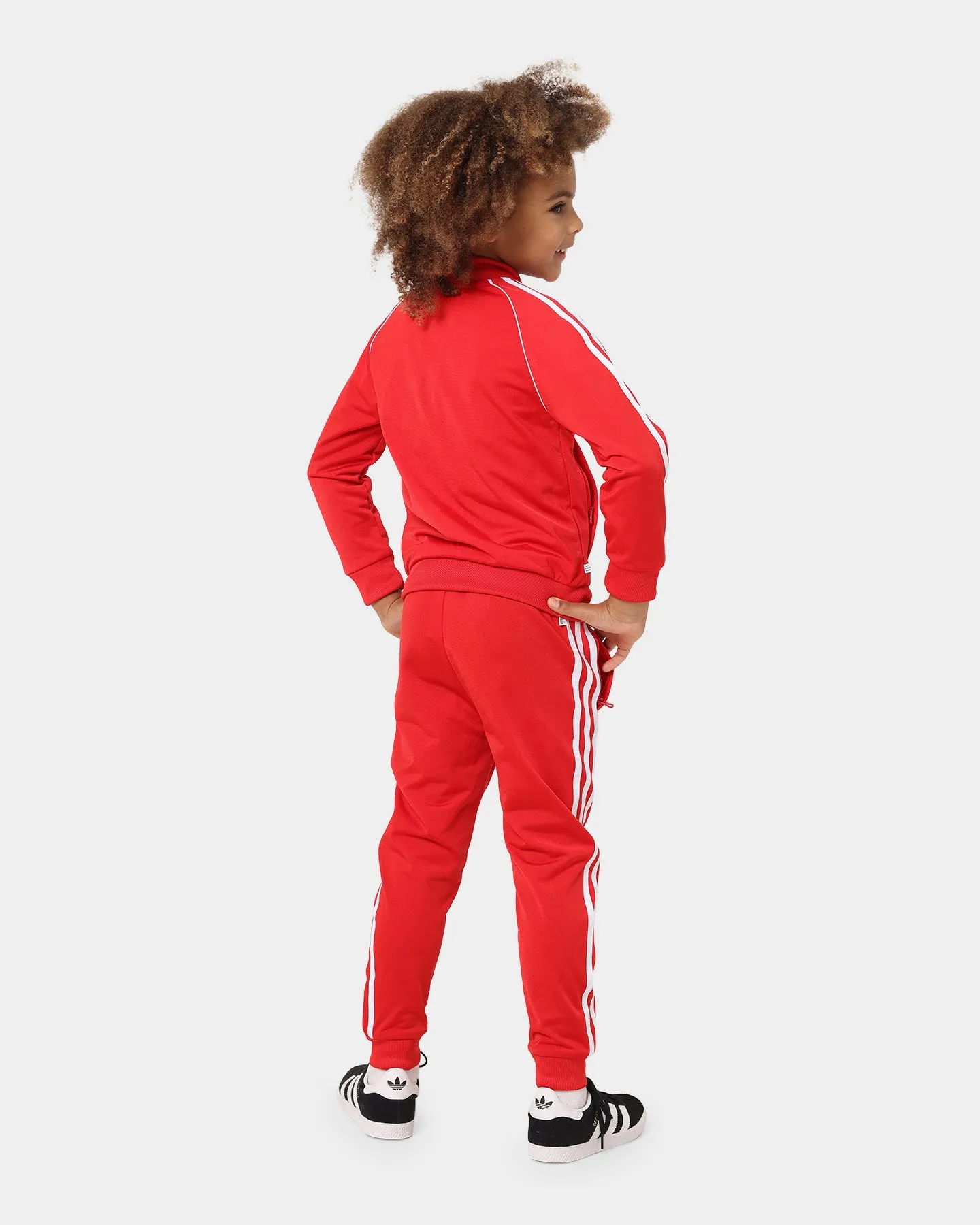 Adidas Kids' SST Track Suit Red/White