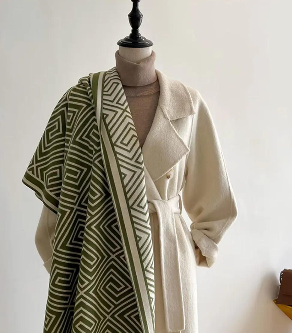 Alia Wrap Scarf Shawl in Green