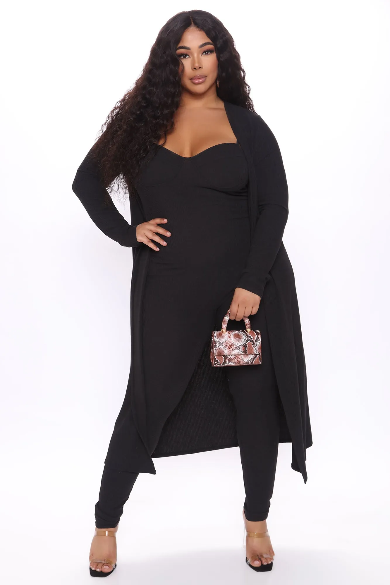 All Inclusive Jumpsuit Set - Black