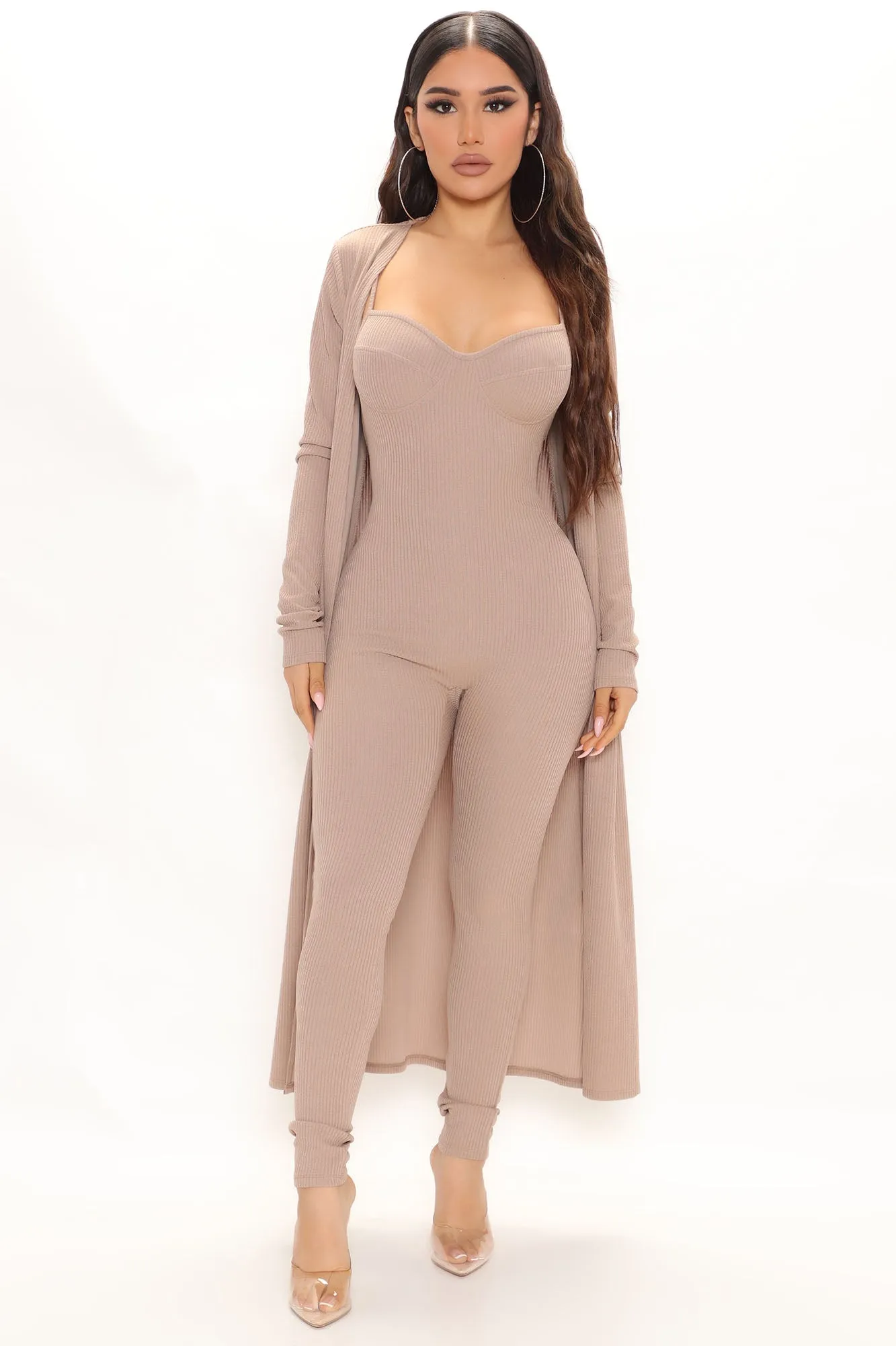 All Inclusive Jumpsuit Set - Mocha