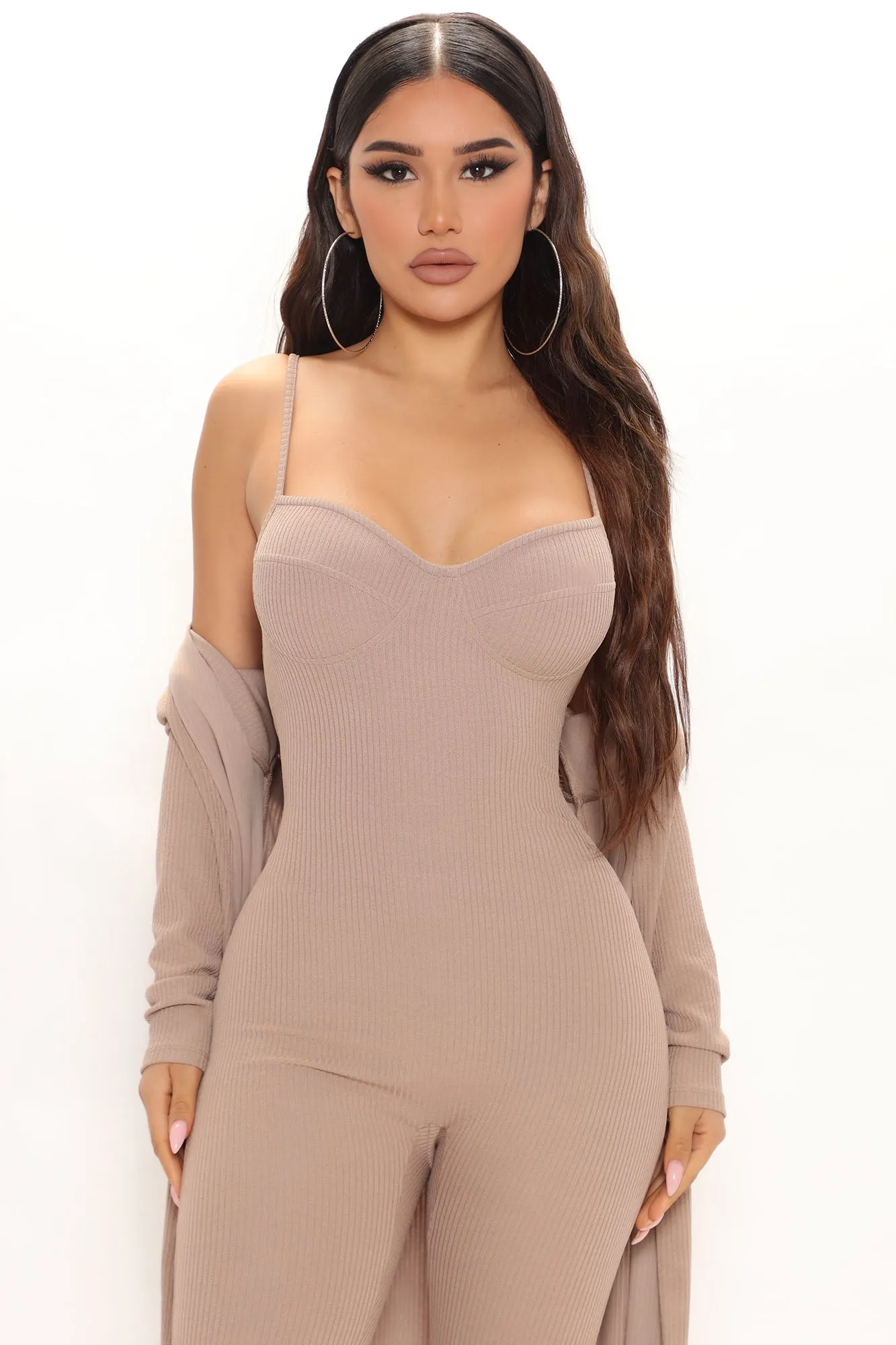 All Inclusive Jumpsuit Set - Mocha