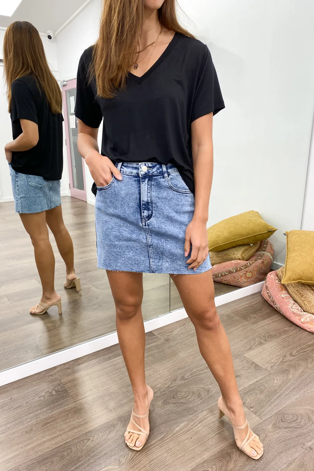 Anja Denim Skirt