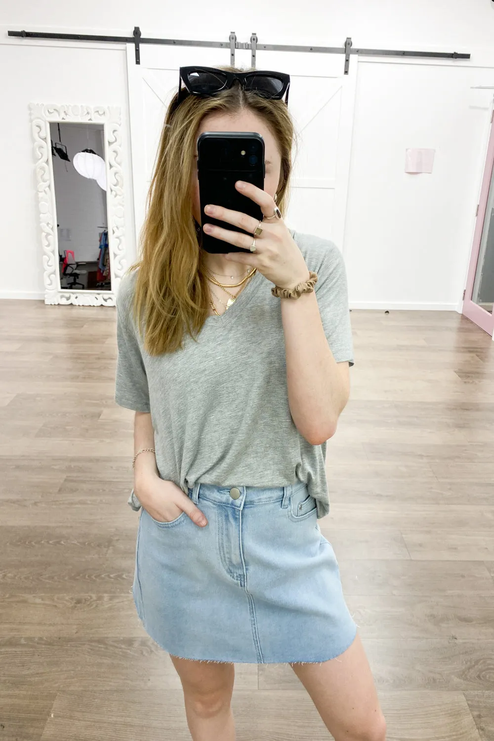 Anja Denim Skirt