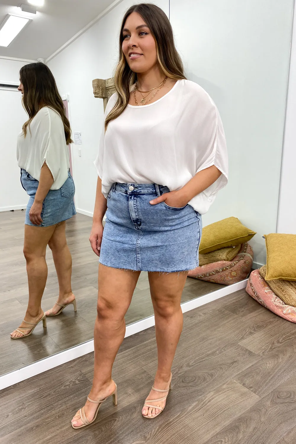 Anja Denim Skirt