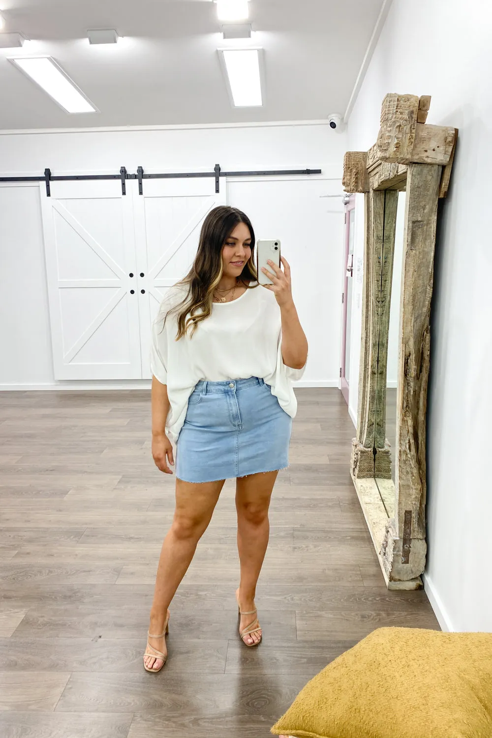 Anja Denim Skirt