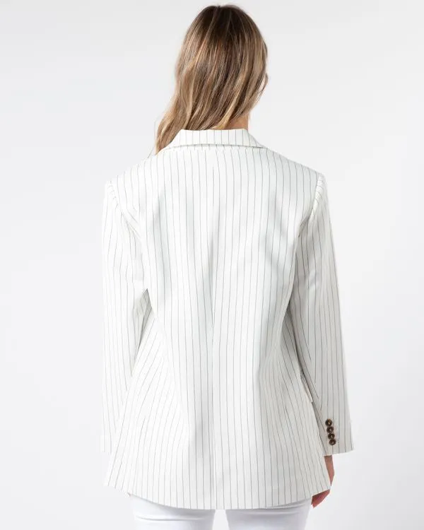 Bala Jacket - Black & White Stripe