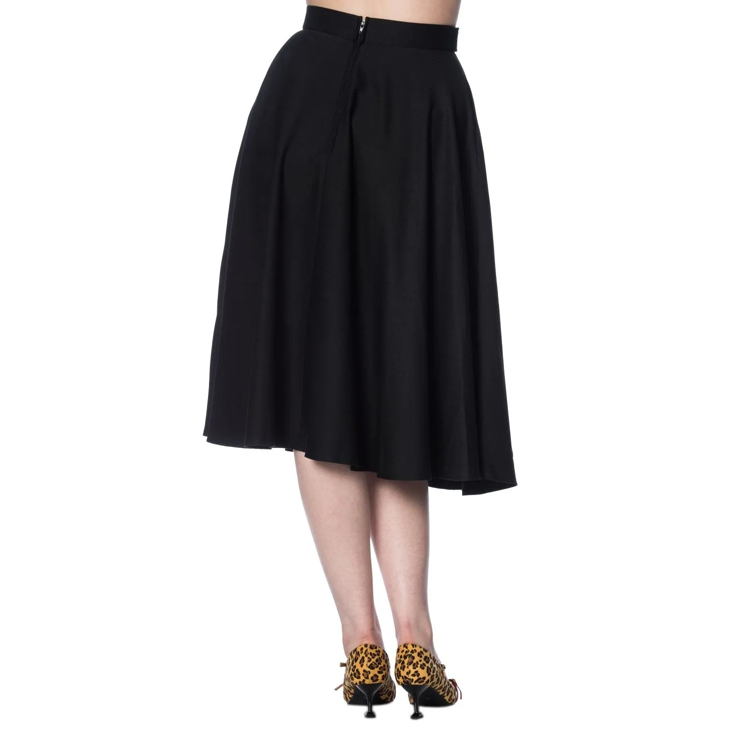 Banned Apparel Di Di Swing Skirt Black