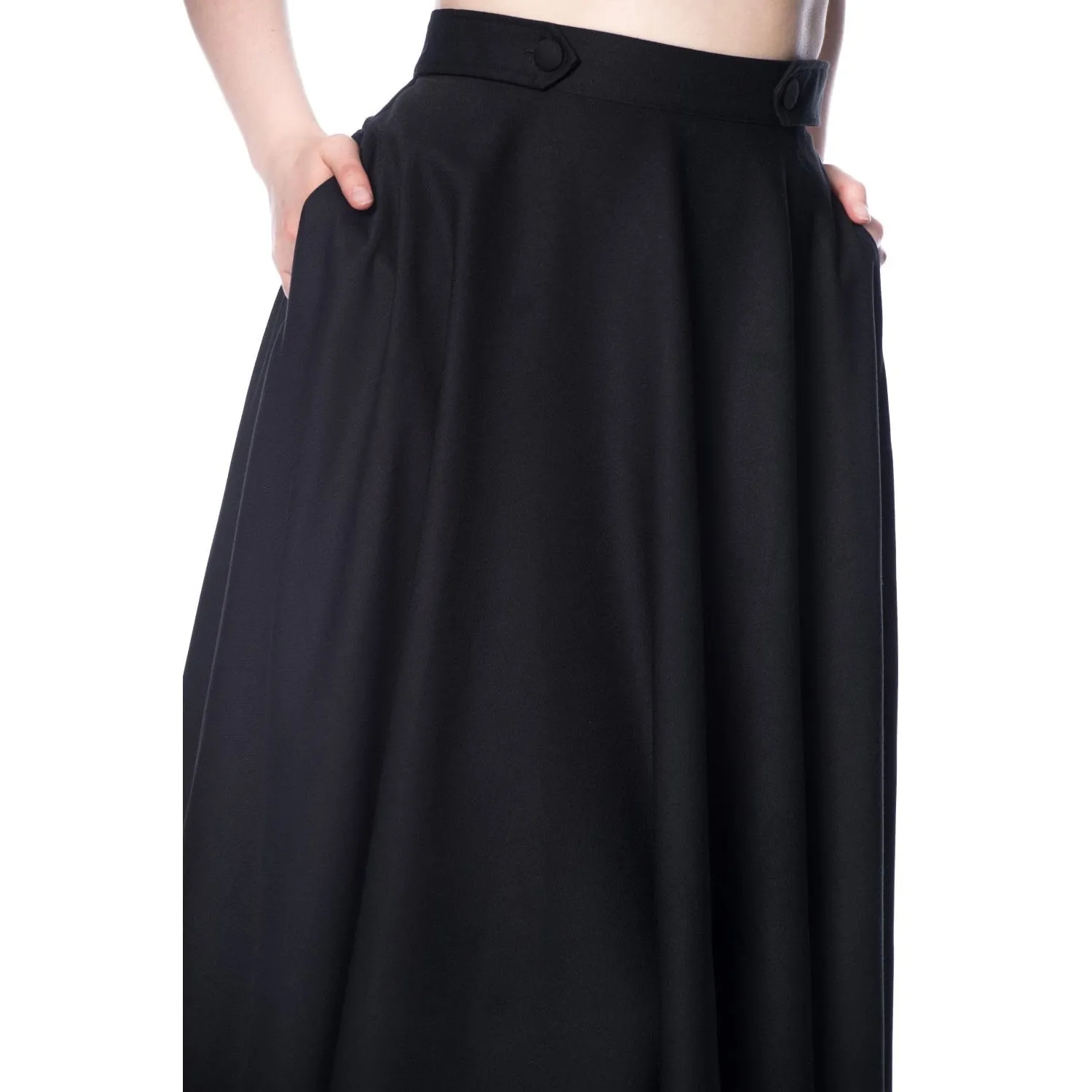 Banned Apparel Di Di Swing Skirt Black