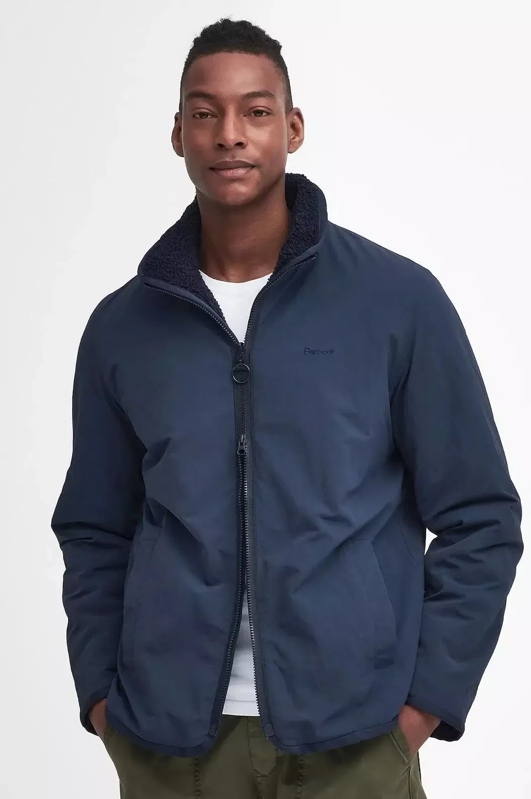 Barbour Fleece Reversible in Navy MFL0195NY71