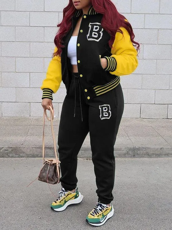 Beautiedoll Bomber Jacket & Jogger Pants Set