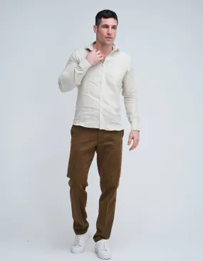 Beige Linen Shirt