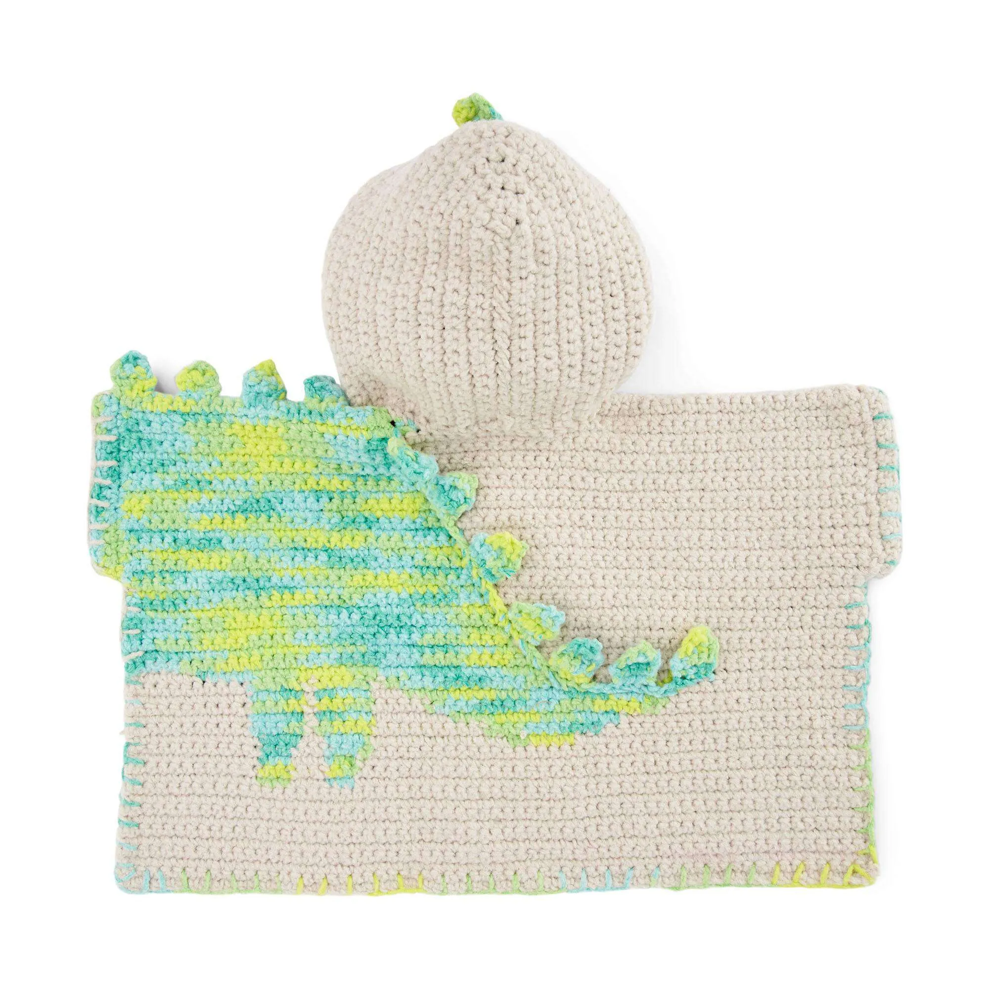 Bernat Baby Dino Crochet Poncho