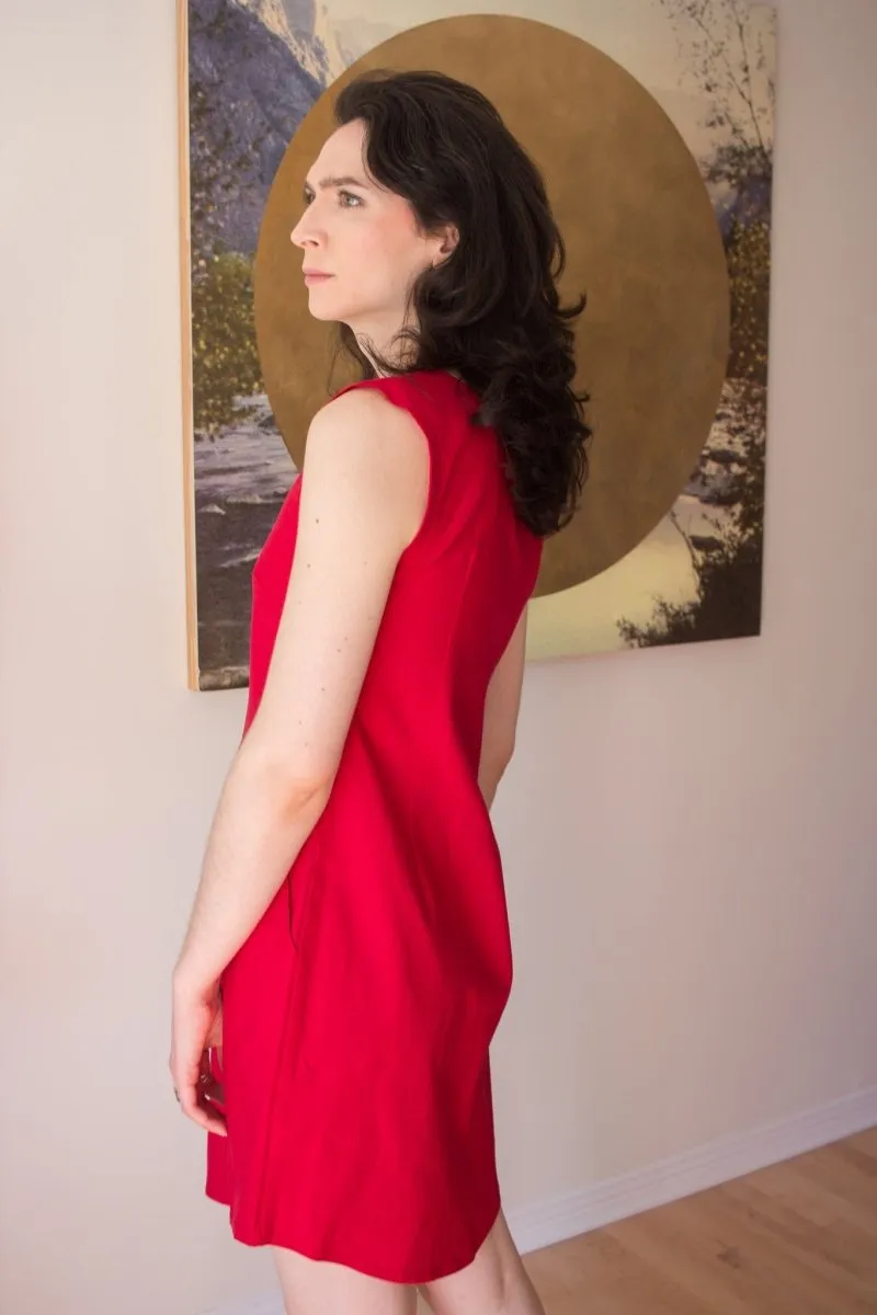 Birds of North America Honeycreeper Dress - Red (Online Exclusive)