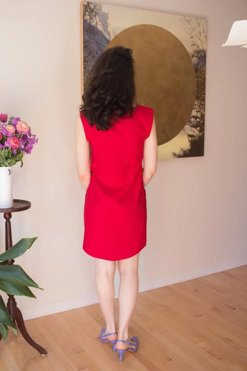 Birds of North America Honeycreeper Dress - Red (Online Exclusive)