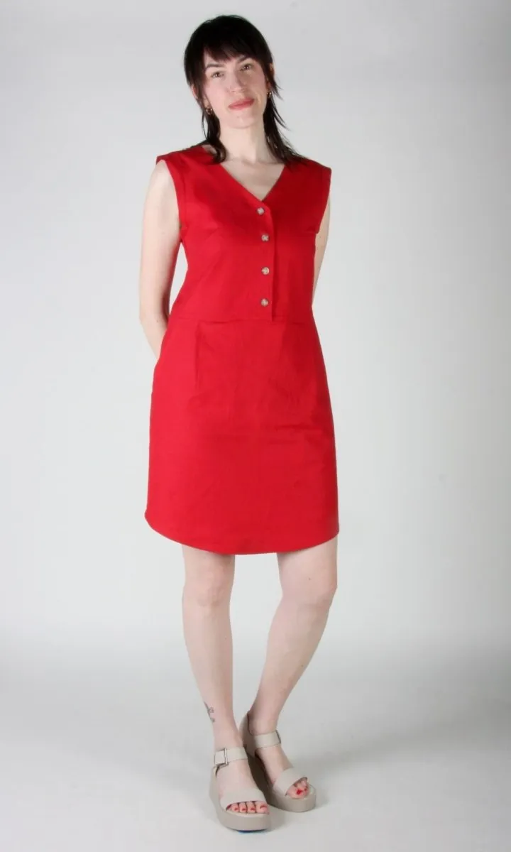 Birds of North America Honeycreeper Dress - Red (Online Exclusive)