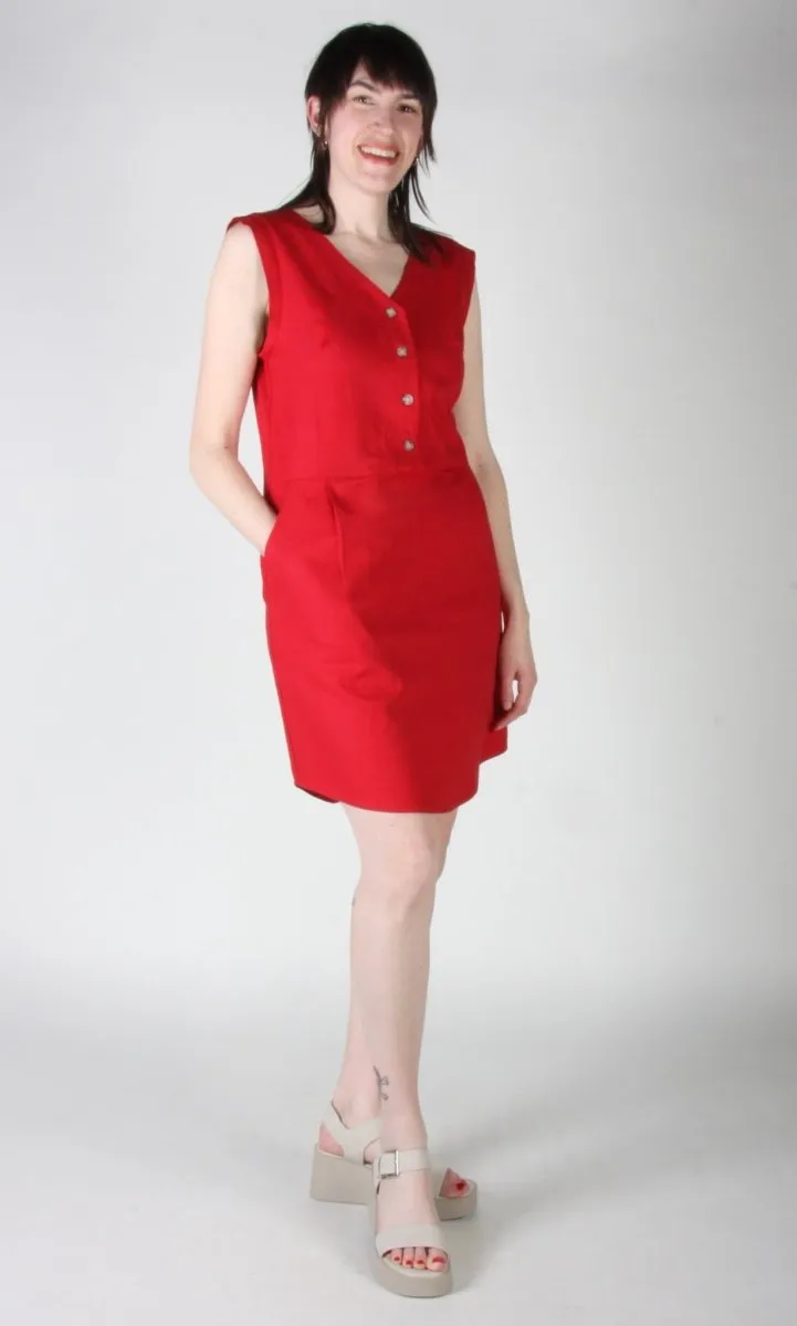 Birds of North America Honeycreeper Dress - Red (Online Exclusive)