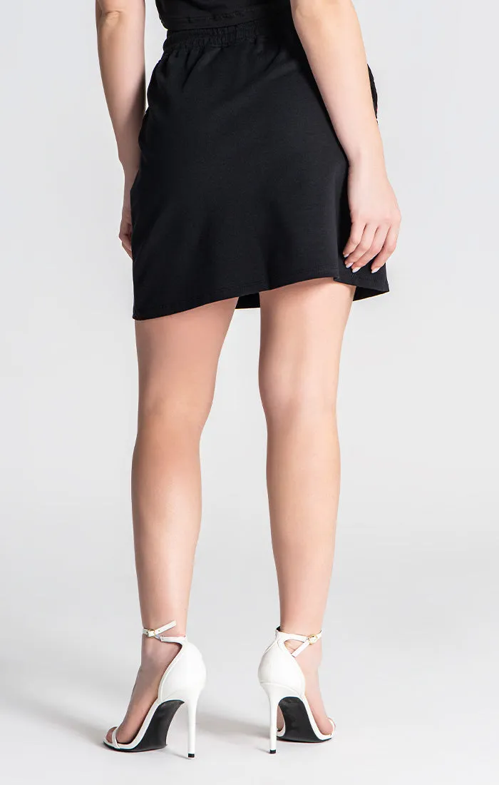 Black Attitude Ribbon Skirt