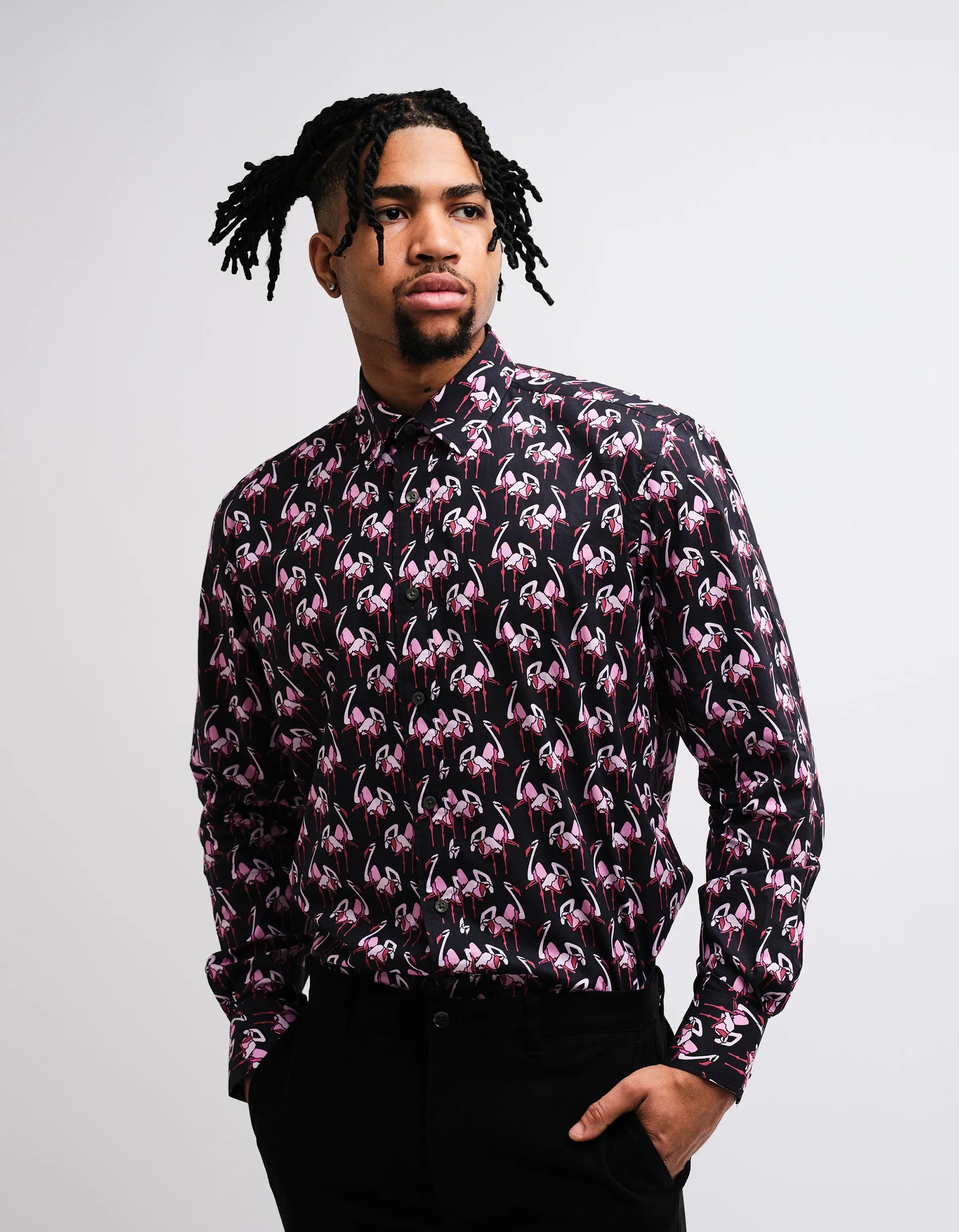 Black Flamingo Shirt