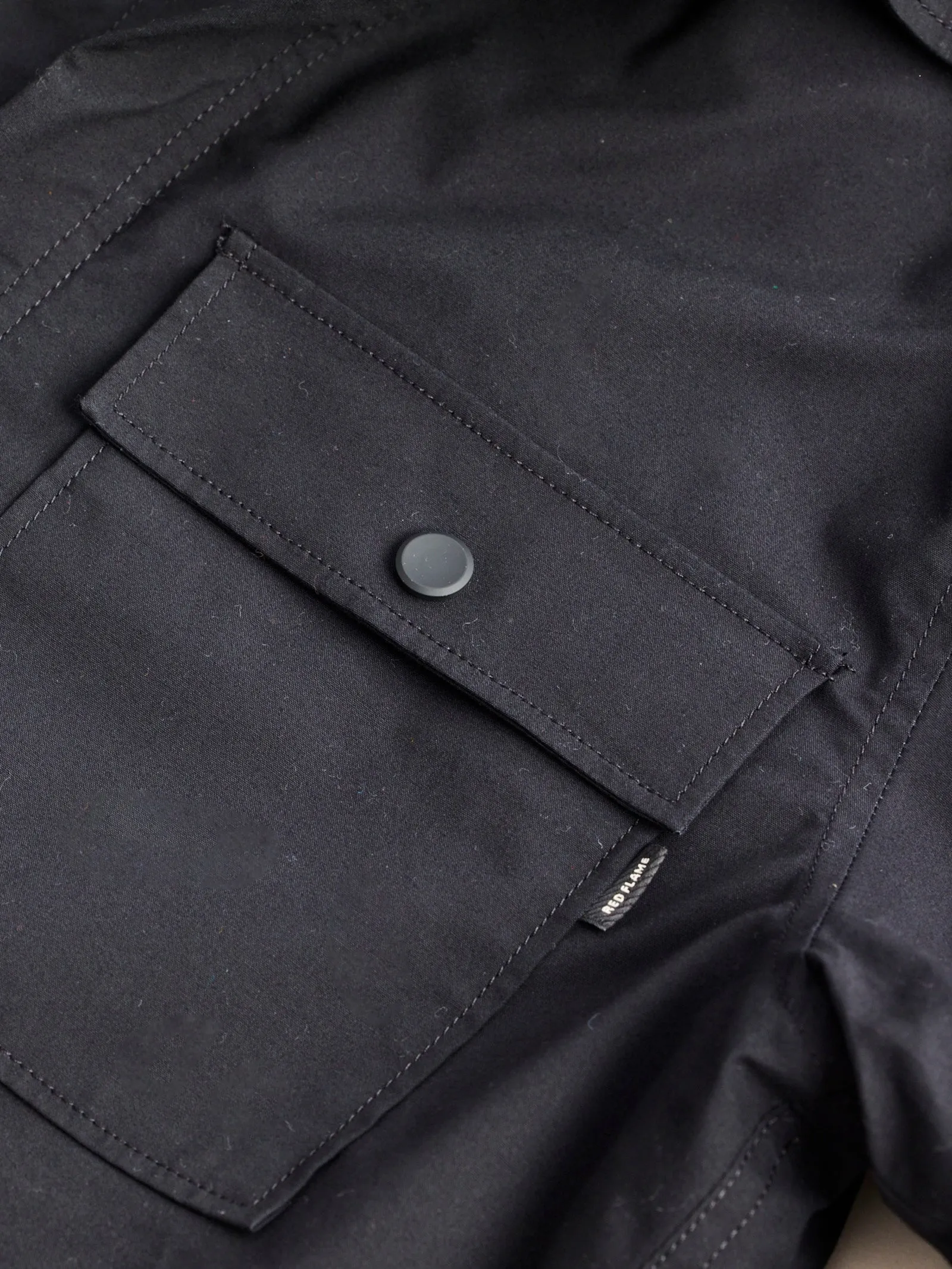 Black Solid Shacket