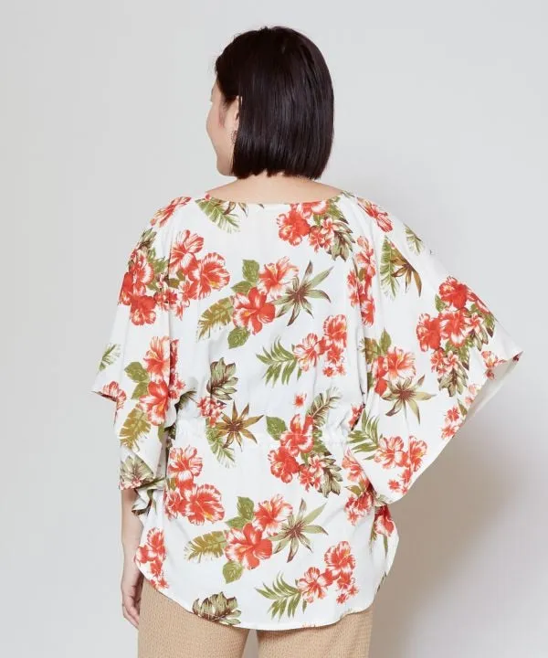 Botanical Poncho Top