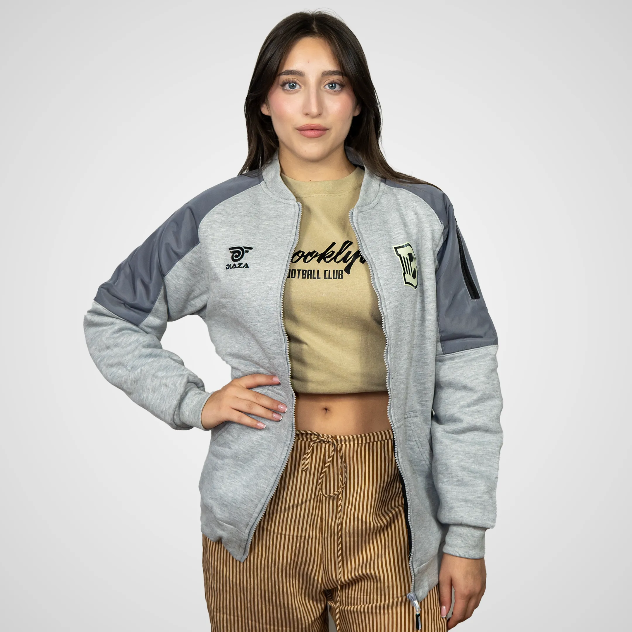 Brooklyn FC Women  Vintage Jacket Grey