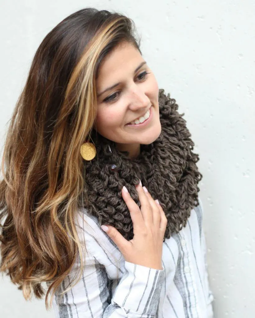 Brown Infinity Scarf