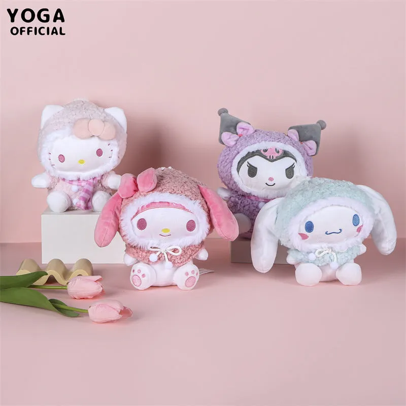 Cartoon Warm Scarf Plush Toy 7in