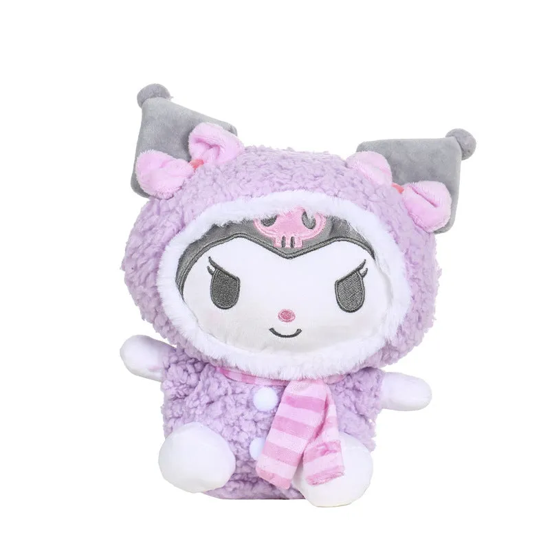 Cartoon Warm Scarf Plush Toy 7in