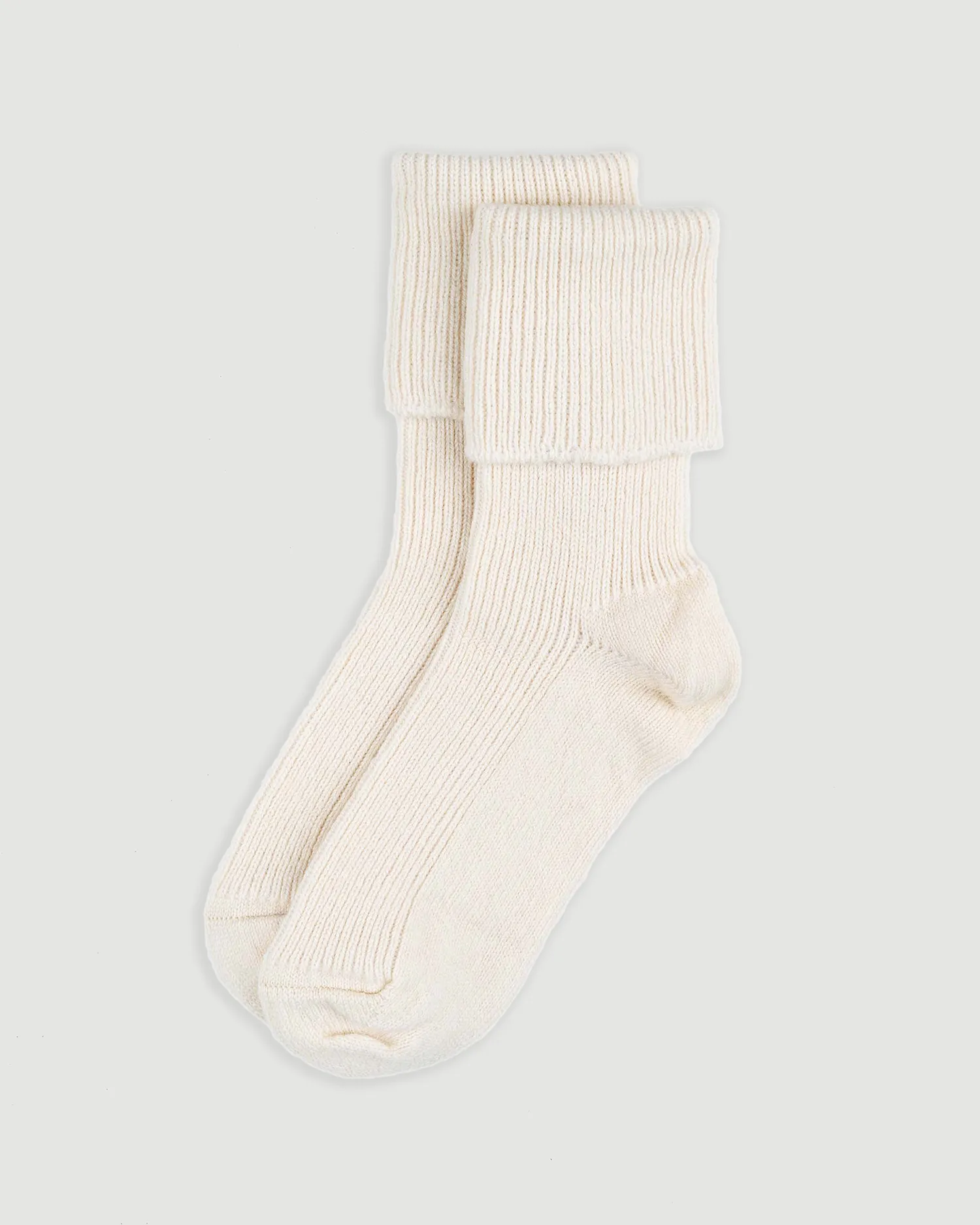 Cashmere socks in Ivory