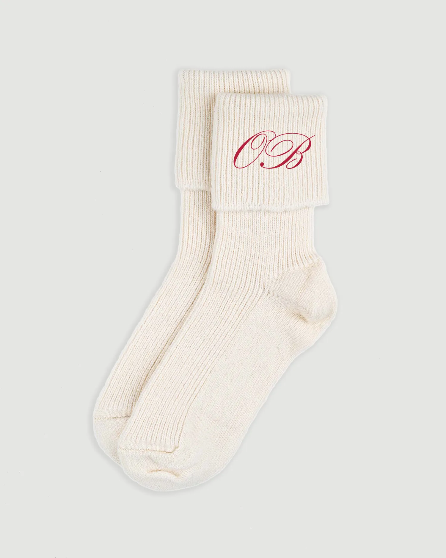 Cashmere socks in Ivory