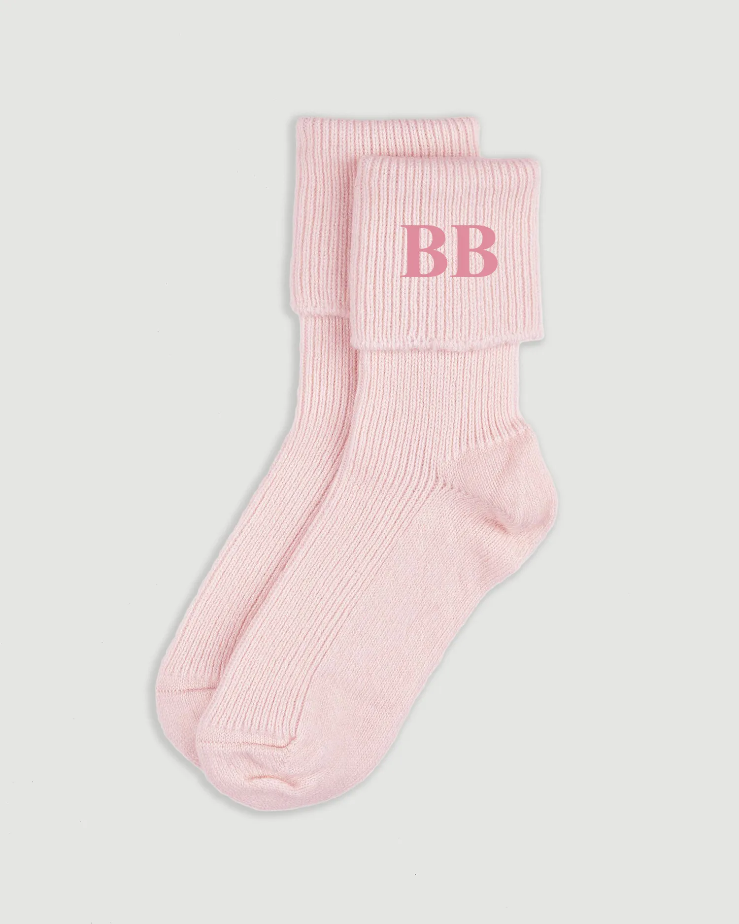 Cashmere socks in Light Pink