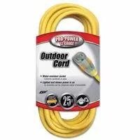 CCI 02587-88-02 Yellow Jacket Power Cord, 25 ft, 1 Outlet (1 EA)