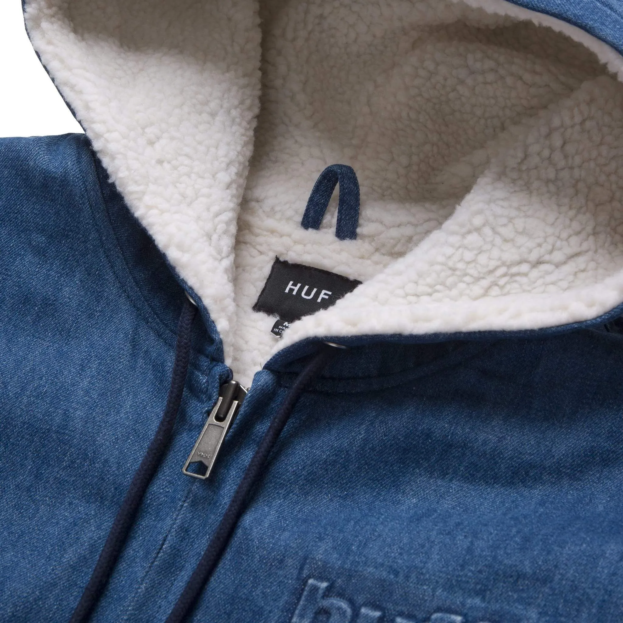 Colton Hooded Zip Jacket Indigo
