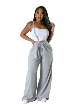 Cool Chic- Casual Sweatpant Jumpsuit