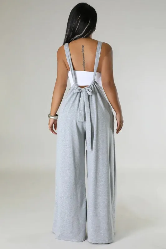 Cool Chic- Casual Sweatpant Jumpsuit