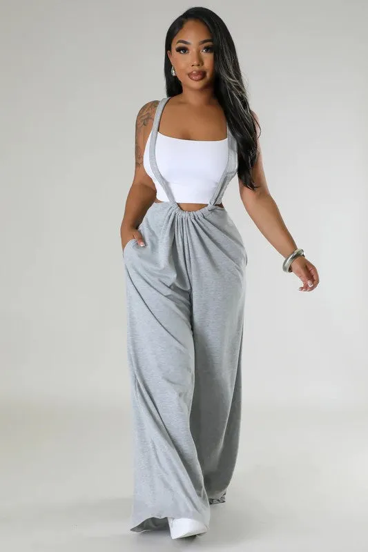 Cool Chic- Casual Sweatpant Jumpsuit