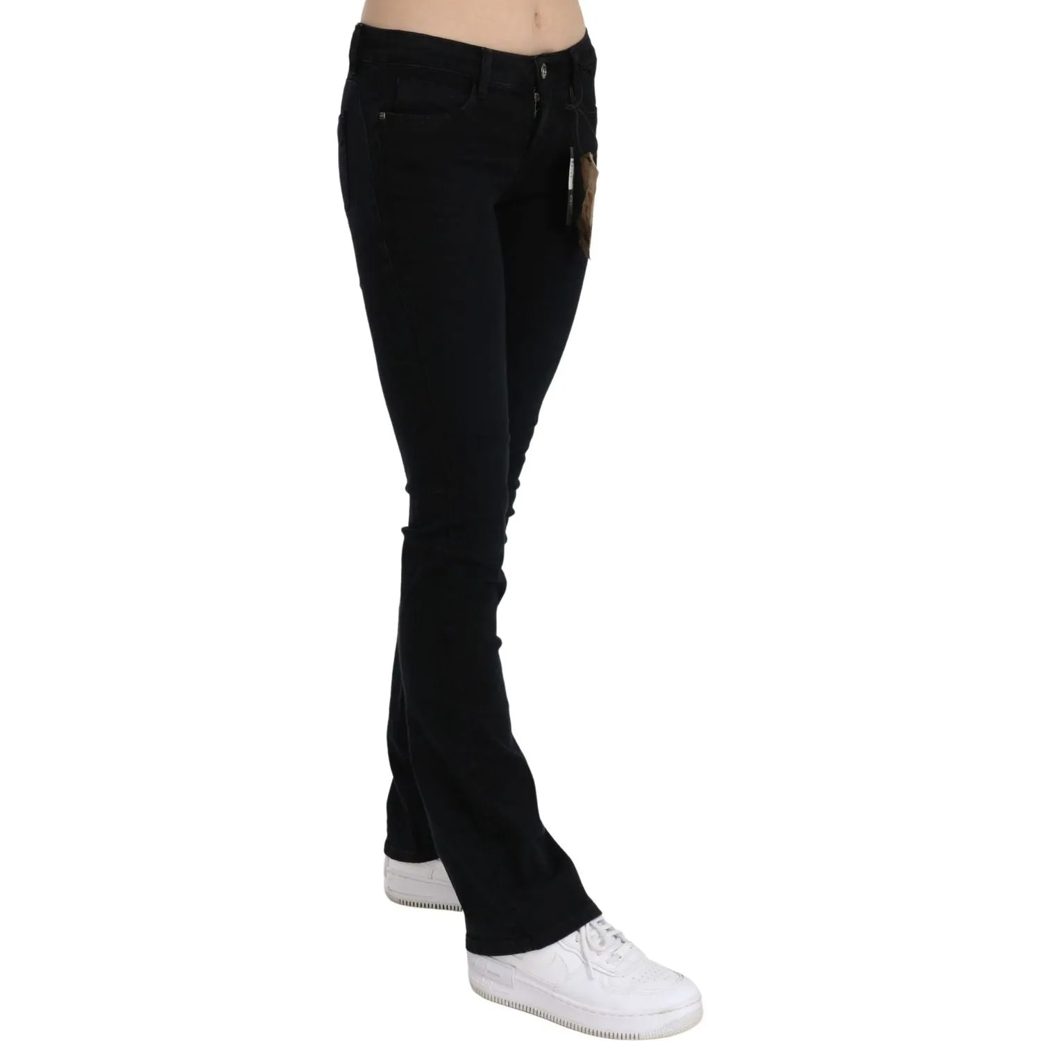 Costume National Chic Black Slim Fit Low Waist Denim