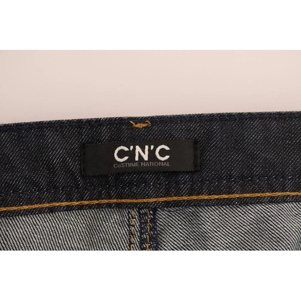 Costume National Chic Dark Blue Straight Fit Jeans