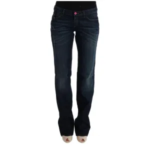 Costume National Elegant Blue Regular Fit Cotton Jeans