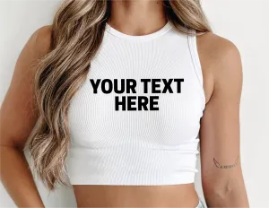 Customize your own Halter Crop Top