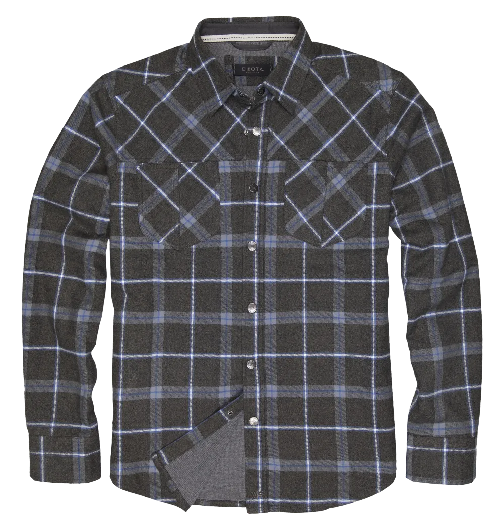 'Dakota Grizzly' Men's Gibson Shirt Jacket - Charcoal Heather